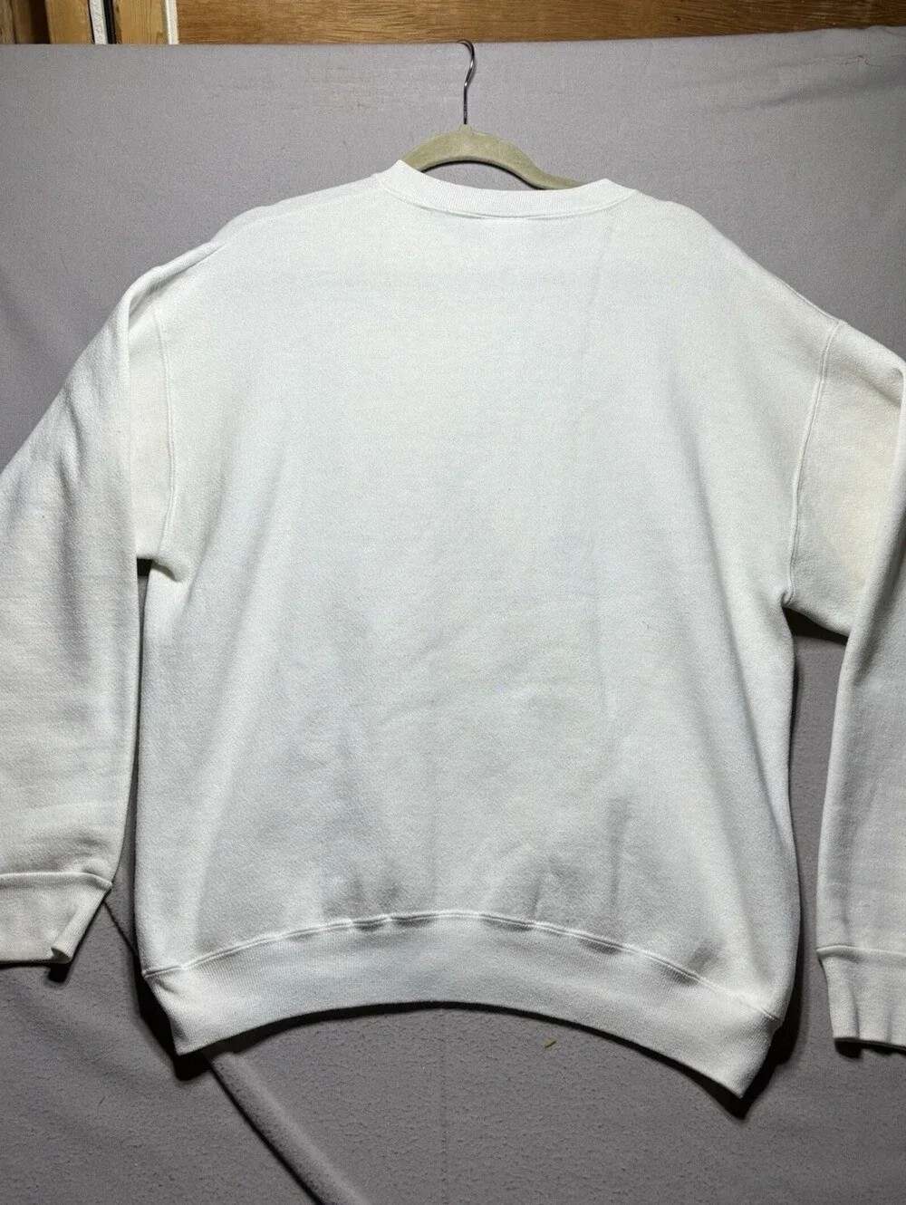 Vintage 90s Custom Air Brush Wizard Of Oz Sweatshirt Adult Large White Mens